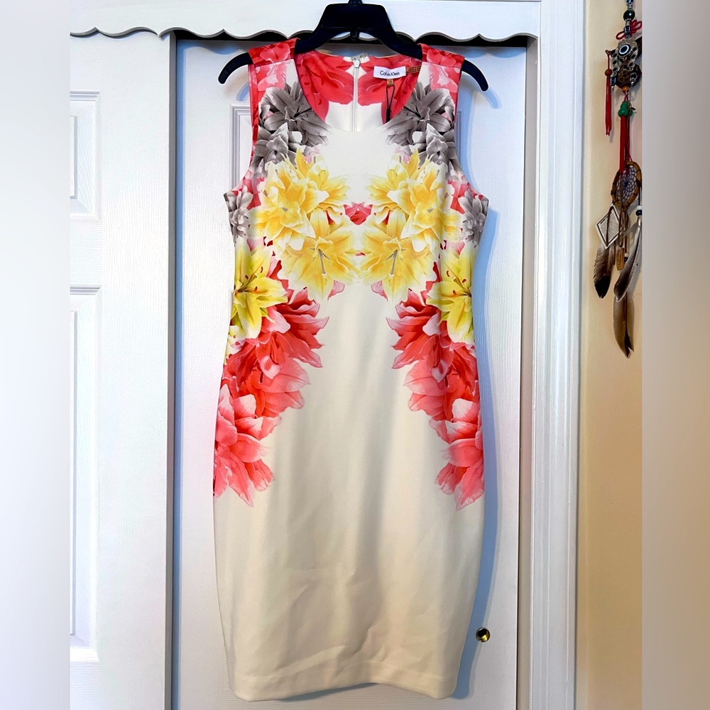 Unworn Calvin Klein Sheath dress.